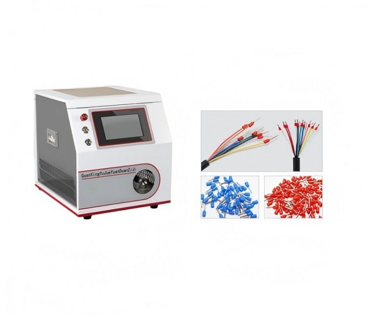 Wire stripping and terminal crimping machine
